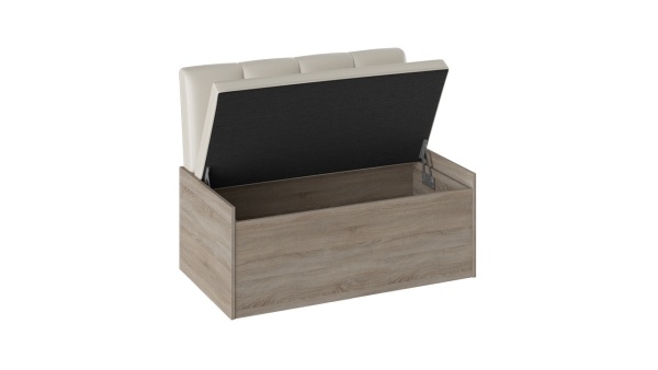 Диван кухонный «Верона» (Дуб Сонома трюфель/Кожзам бежевый)