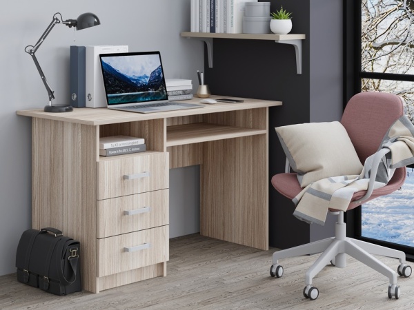 Письменный Стол Боско 02 с Ящиками (Ш-1100 х В-750 х Г-600 мм)/Разные Цвета