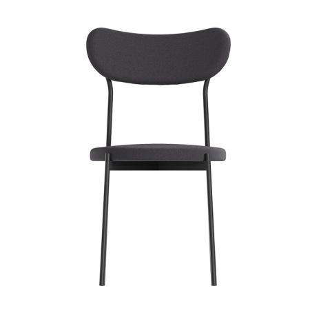 Комплект стульев Стивен (2 шт), черный велюр графитовый