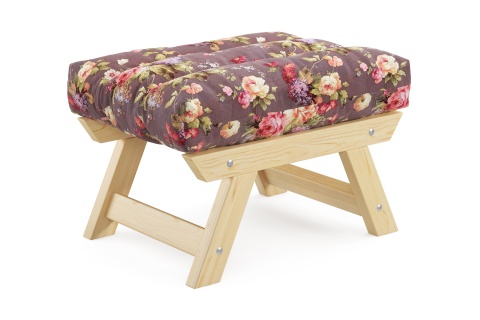 Пуф Амбер бордовый