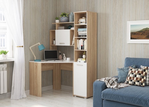 Компьютерный Стол Стайл №8.1 (Ш-890+1250 x Г-388 x В-1852 мм)/Разные Цвета